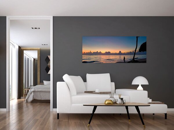 Tablou femeii pe plajă (120x50 cm)