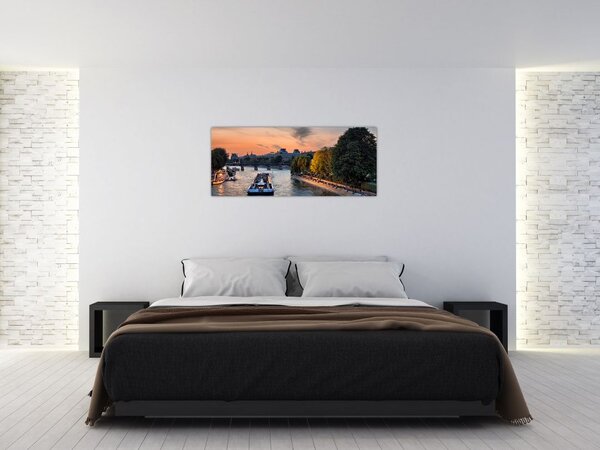 Tablou - gondole italiene (120x50 cm)