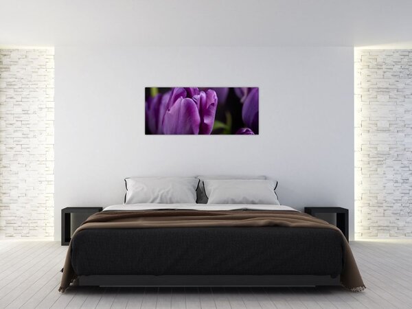 Tablou cu flori de lalele (120x50 cm)