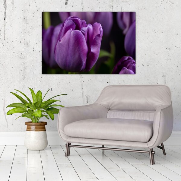 Tablou cu flori de lalele (90x60 cm)