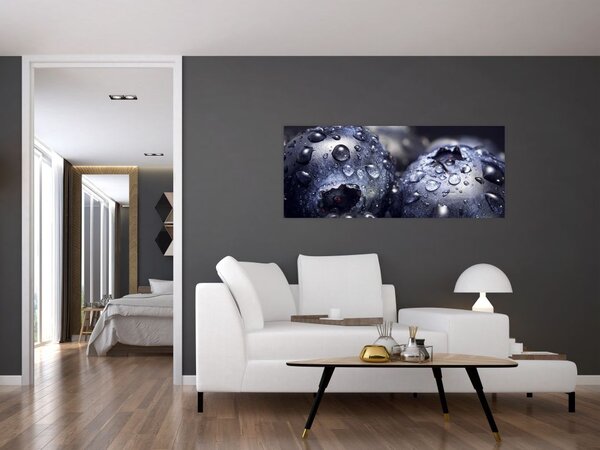 Tablou cu fructe cu picături de apă (120x50 cm)