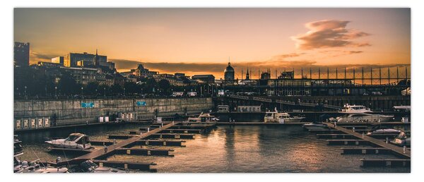 Tablou - orașul port (120x50 cm)