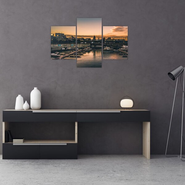 Tablou - orașul port (90x60 cm)