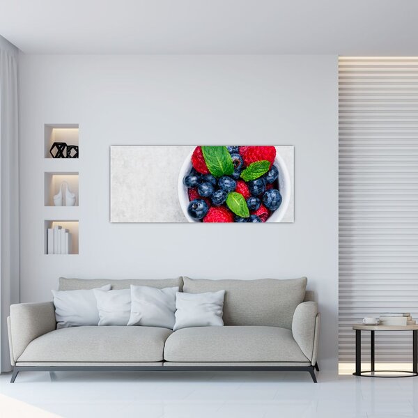 Tablou - bol cu fructe de pădure (120x50 cm)