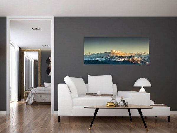 Tablou - vârfuri de munți (120x50 cm)