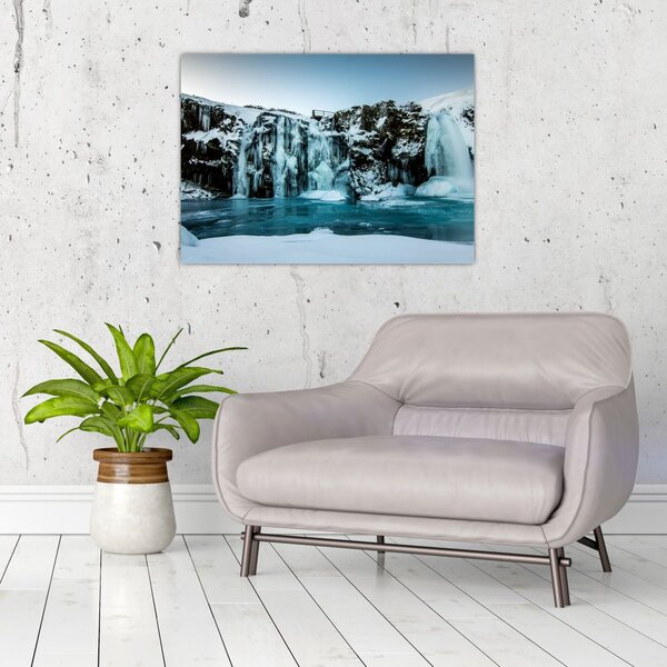 Tablou cu cascade înghețate (70x50 cm)