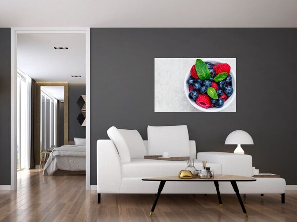 Tablou - bol cu fructe de pădure (90x60 cm)