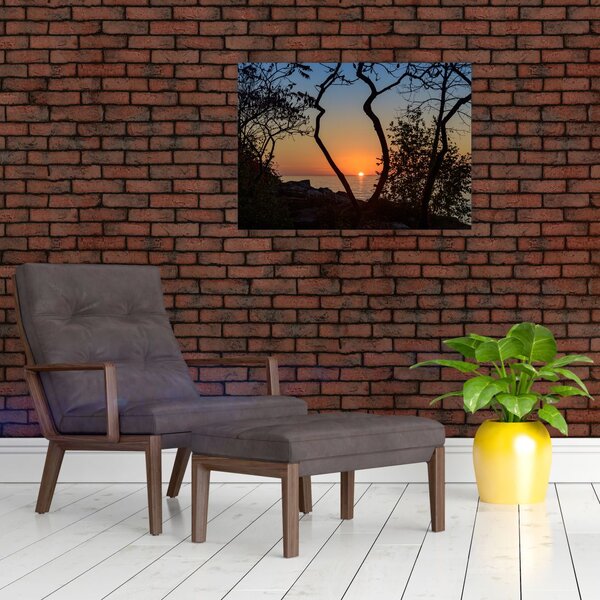 Tablou cu apus de soare (70x50 cm)