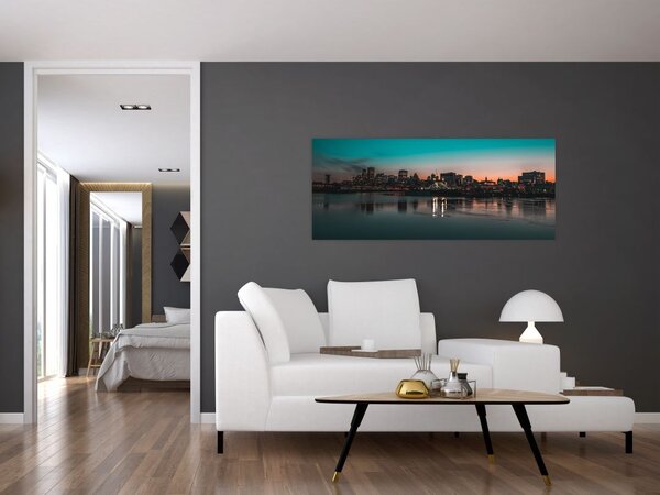 Tablou cu oraș mare (120x50 cm)