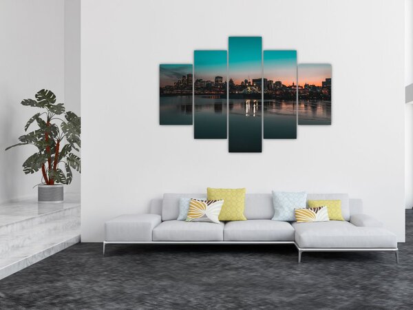 Tablou cu oraș mare (150x105 cm)