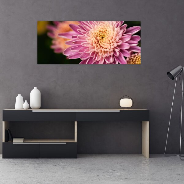 Tablou detailat cu flori (120x50 cm)