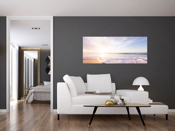 Tablou cu plaja cu nisip (120x50 cm)