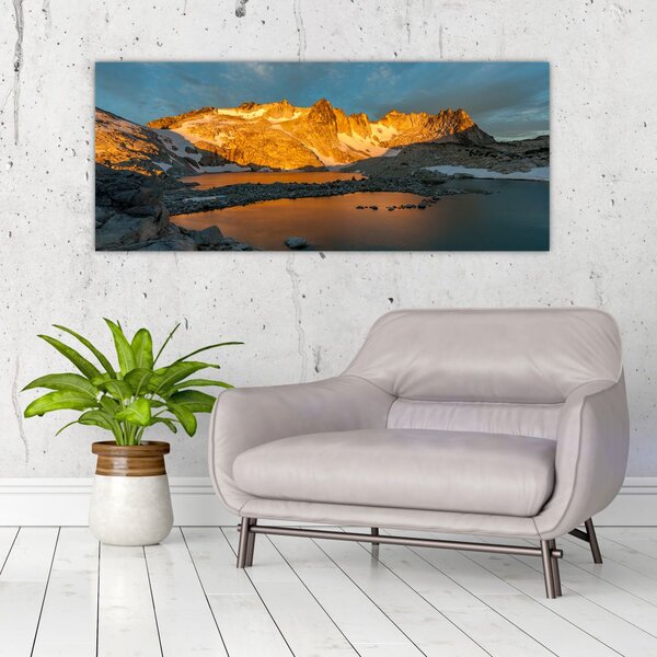 Tablou cu peisaj montan (120x50 cm)