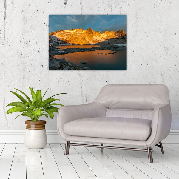 Tablou cu peisaj montan (70x50 cm)