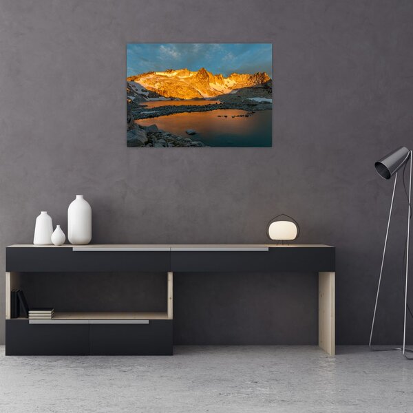 Tablou cu peisaj montan (70x50 cm)