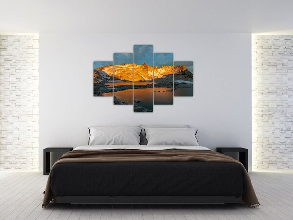Tablou cu peisaj montan (150x105 cm)