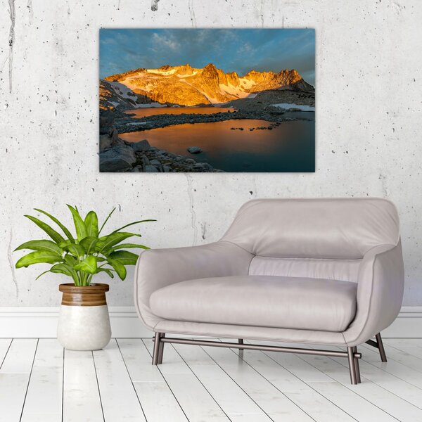 Tablou cu peisaj montan (90x60 cm)