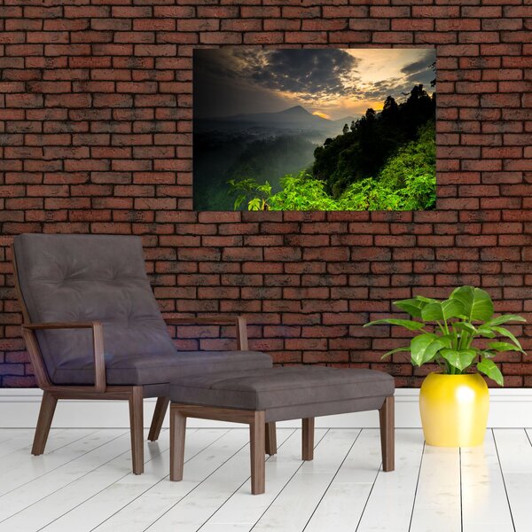 Tablou - peisaj montan verde (90x60 cm)