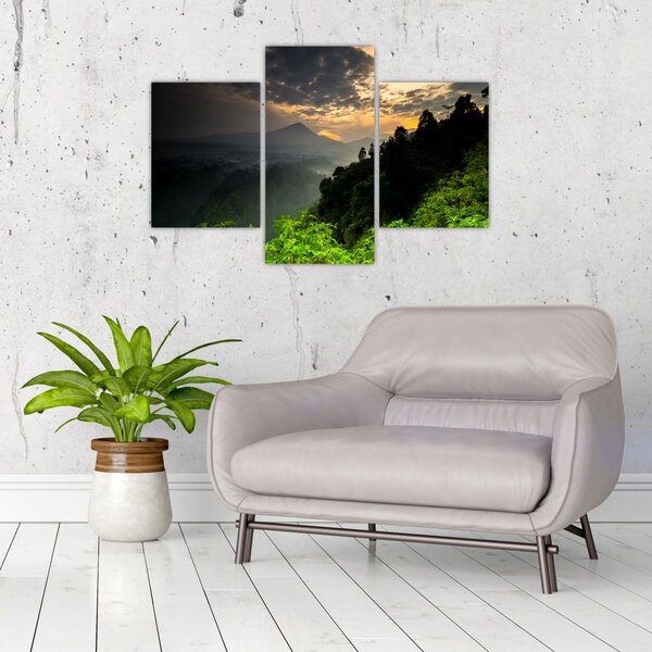 Tablou - peisaj montan verde (90x60 cm)
