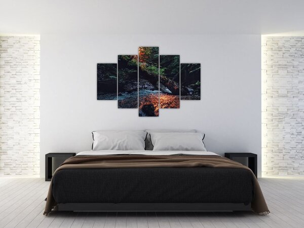 Tablou cu râu montan (150x105 cm)