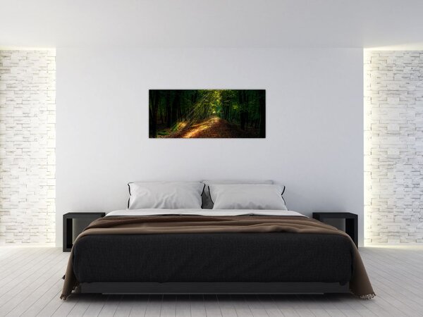 Tablou cu poteca prin pădure (120x50 cm)