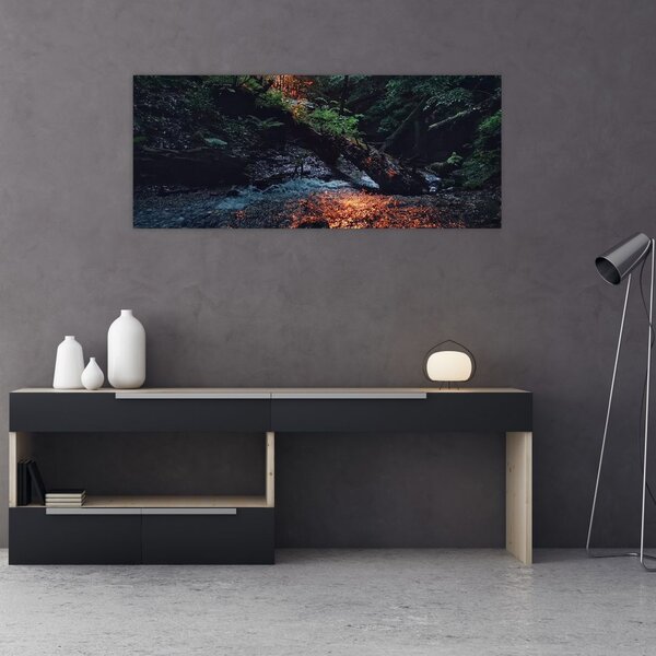 Tablou cu râu montan (120x50 cm)