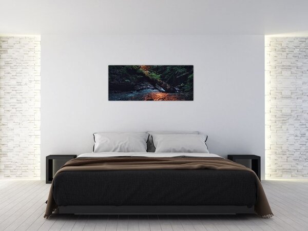 Tablou cu râu montan (120x50 cm)