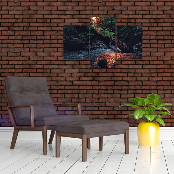 Tablou cu râu montan (90x60 cm)