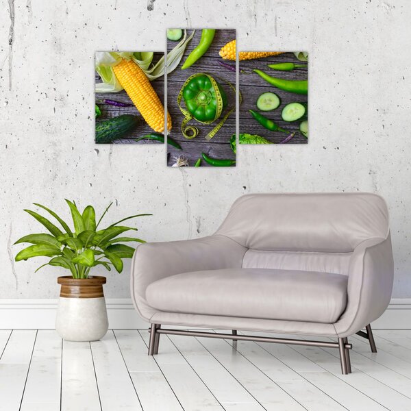 Tablou cu legume (90x60 cm)