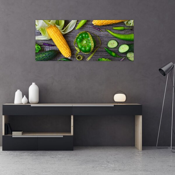 Tablou cu legume (120x50 cm)