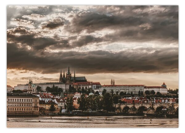 Tablou Castelului Praga în amurg (70x50 cm)