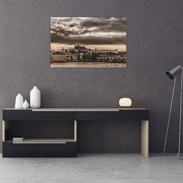 Tablou Castelului Praga în amurg (90x60 cm)