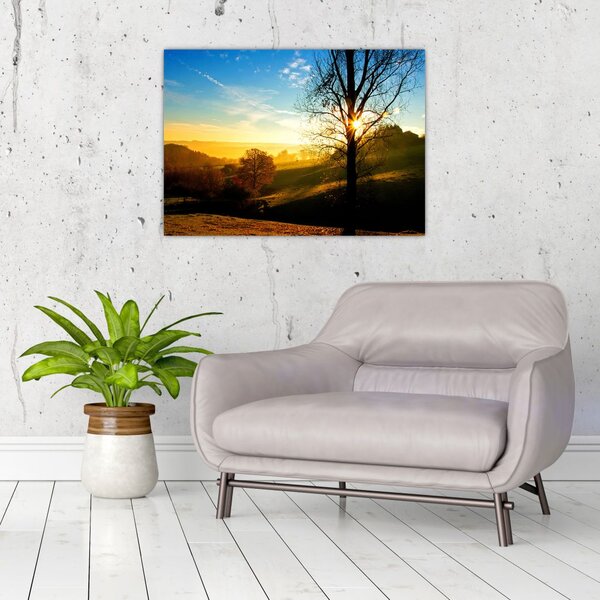 Tablou cu răsăsrit de soare (70x50 cm)