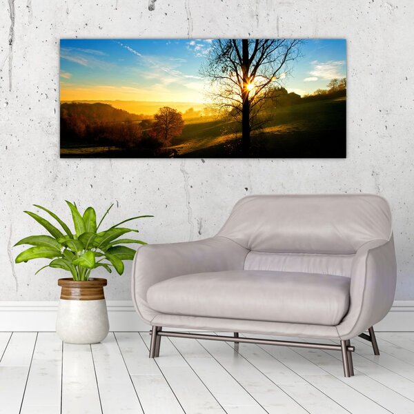 Tablou cu răsăsrit de soare (120x50 cm)