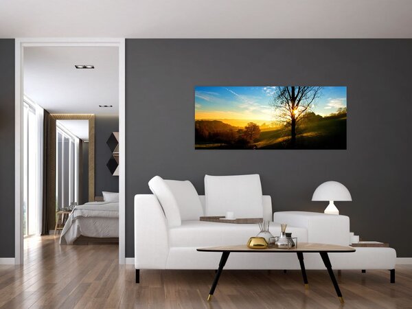 Tablou cu răsăsrit de soare (120x50 cm)