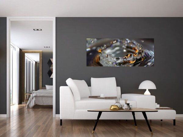 Tablou cu brățara din picături de apă (120x50 cm)