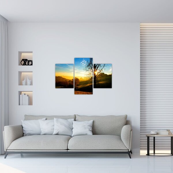 Tablou cu răsăsrit de soare (90x60 cm)