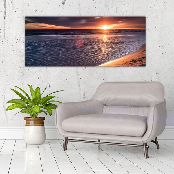 Tablou cu apus de soare (120x50 cm)