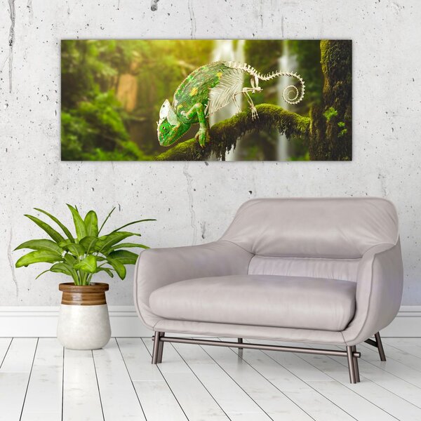 Tablou cu șopârlă (120x50 cm)