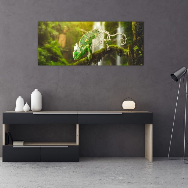 Tablou cu șopârlă (120x50 cm)