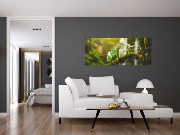 Tablou cu șopârlă (120x50 cm)
