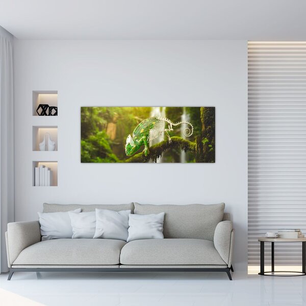 Tablou cu șopârlă (120x50 cm)