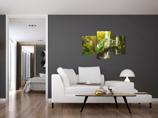 Tablou cu șopârlă (90x60 cm)