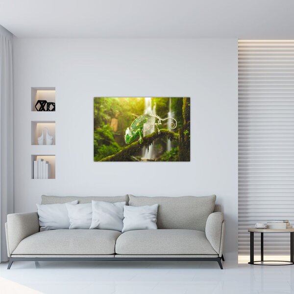 Tablou cu șopârlă (90x60 cm)
