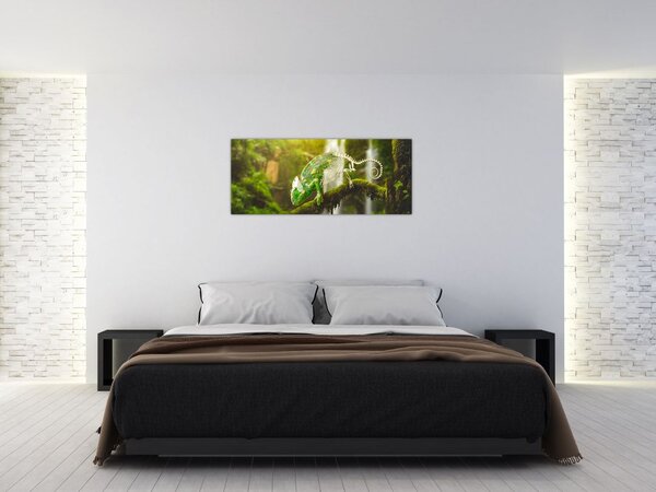 Tablou cu șopârlă (120x50 cm)