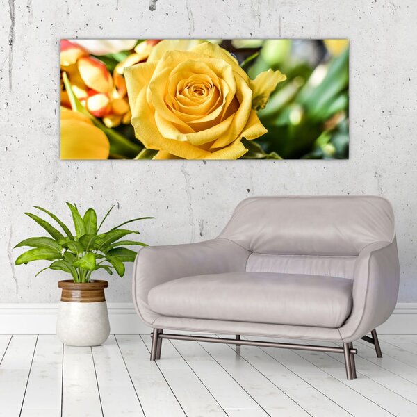 Tablou cu trandafir (120x50 cm)