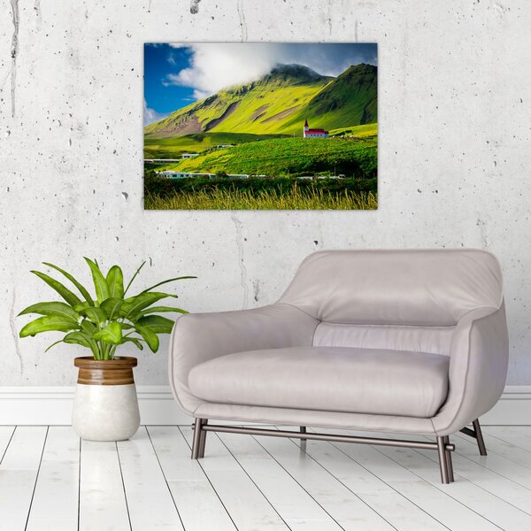 Tablou cu peisaj montan (70x50 cm)