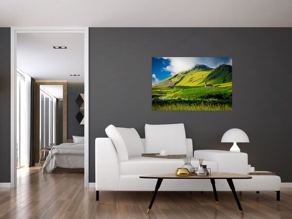 Tablou cu peisaj montan (90x60 cm)