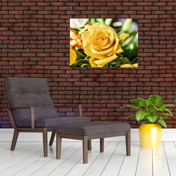 Tablou cu trandafir (70x50 cm)