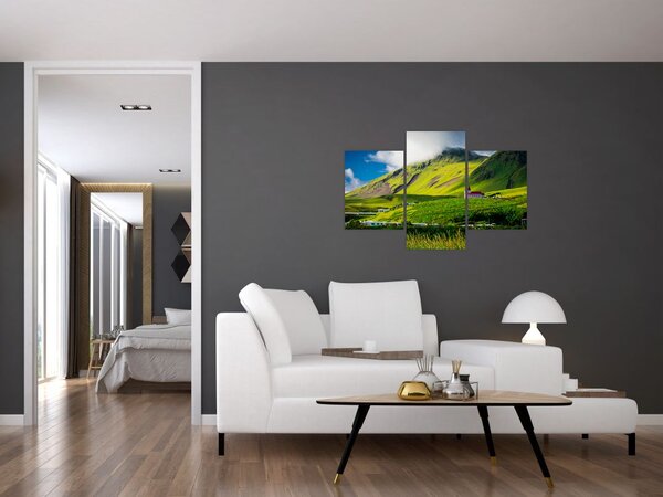 Tablou cu peisaj montan (90x60 cm)